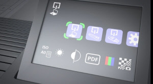 Colortrac portable scanners feature an easy to use and simplistic display interface Portable scanner display interface